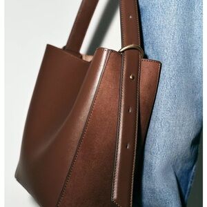 ZARA COMBINATION BUCKET BAG